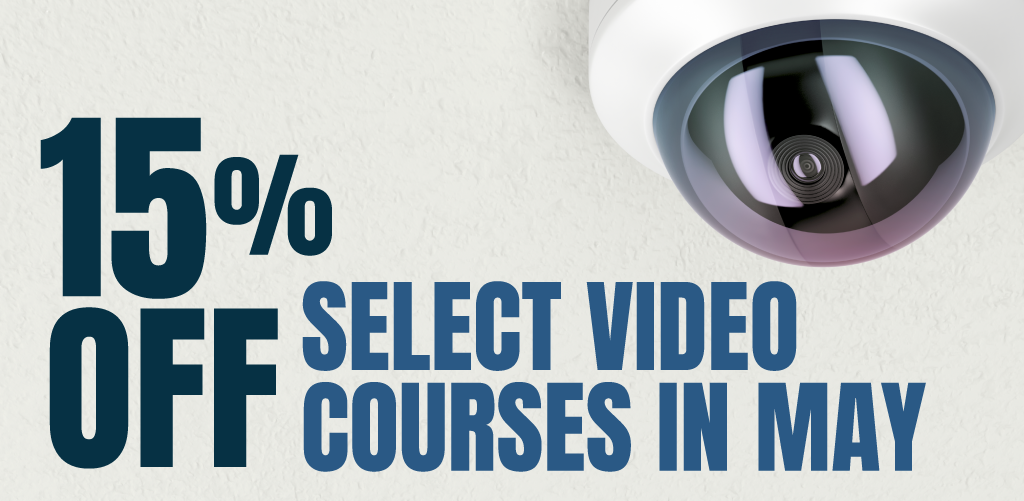15% OFF Select video courses in May