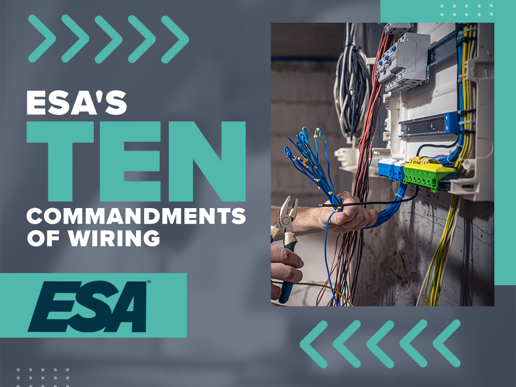 ESA’s Ten Commandments of Wiring - ESA National Training School